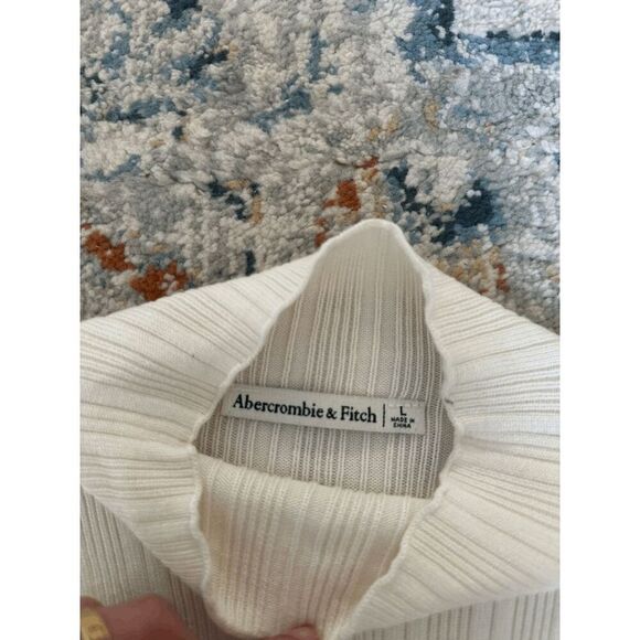 Abercrombie Mock-Neck Ribbed Sweater Bodysuit - Picture 3 of 5